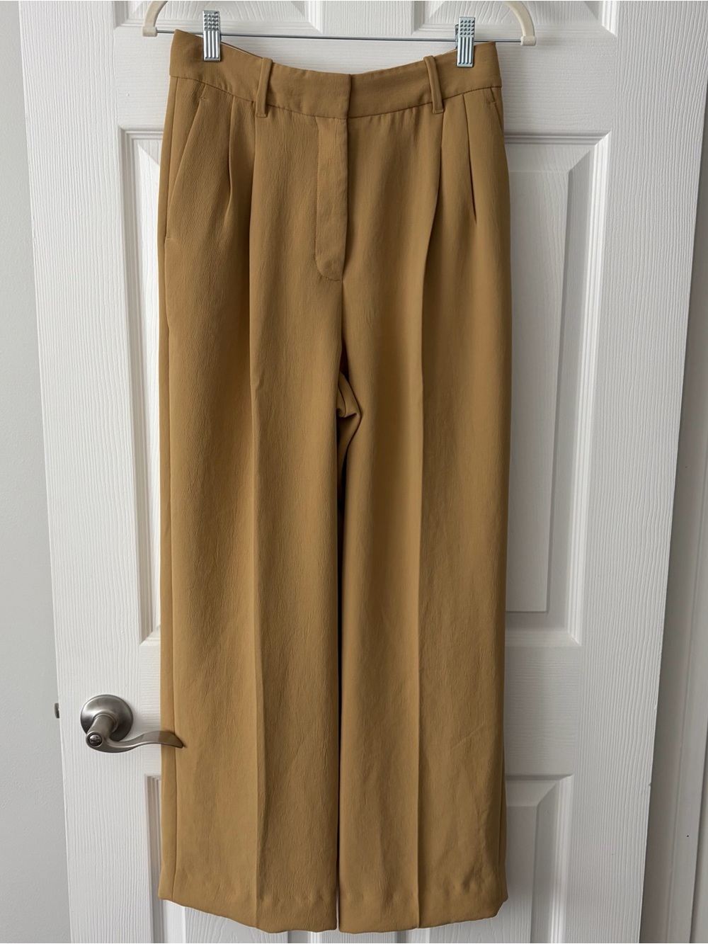 Aritzia Wilfred Effortless Pants in Camel Brown